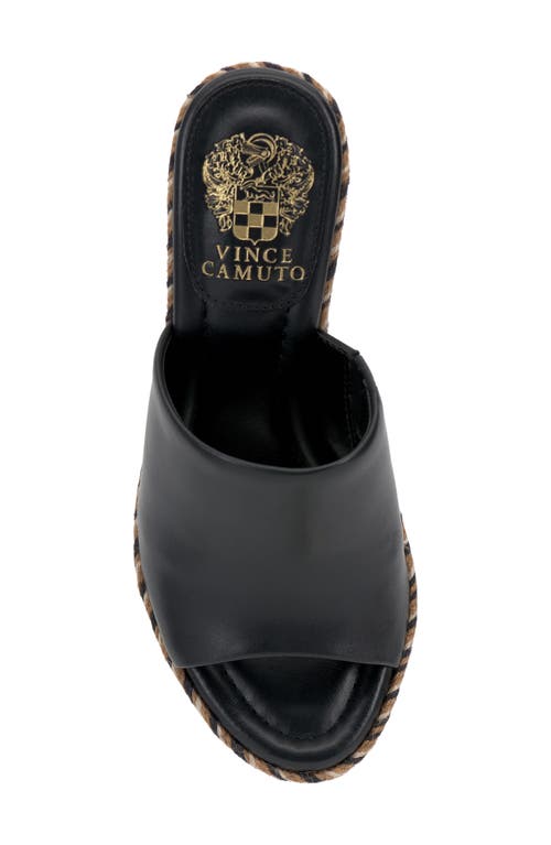 Vince Camuto Fayla Wedge Sandal In Black Black