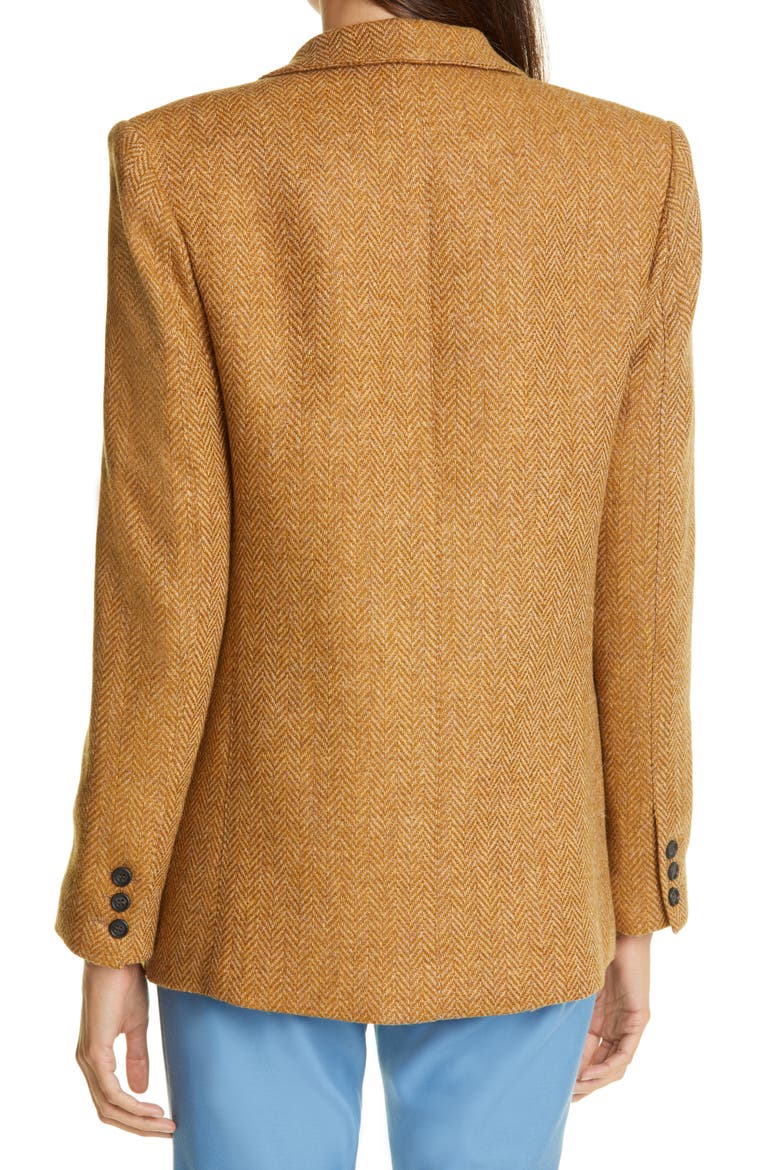 '90s Blazer, Alternate, color, TOFFEE HERRINGBONE