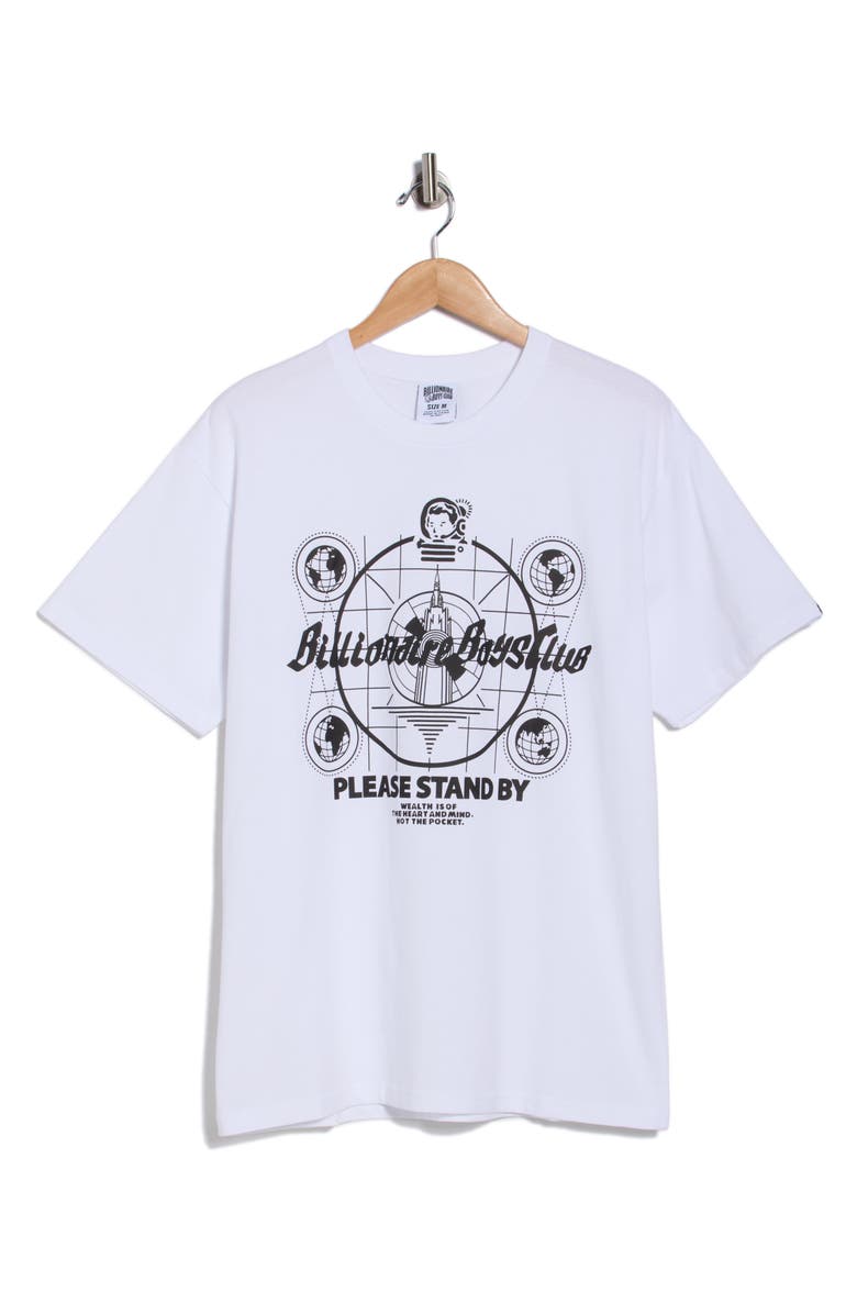 Billionaire Boys Club Stand By Graphic T-Shirt, Main, color, White