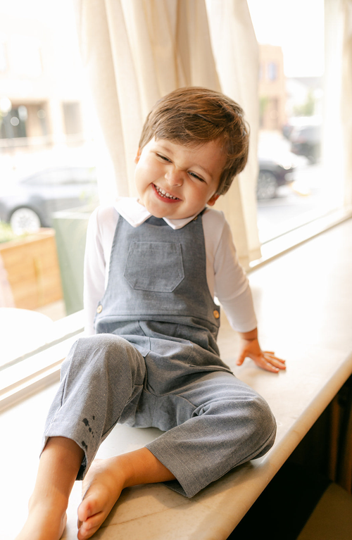 Little Paper Kids Ellis Baby Bodysuit In White