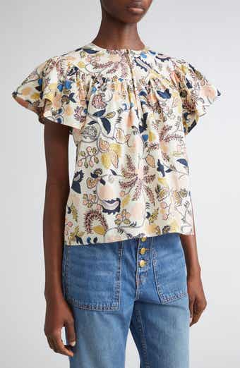 Ulla Johnson Perline Flutter Sleeve Top