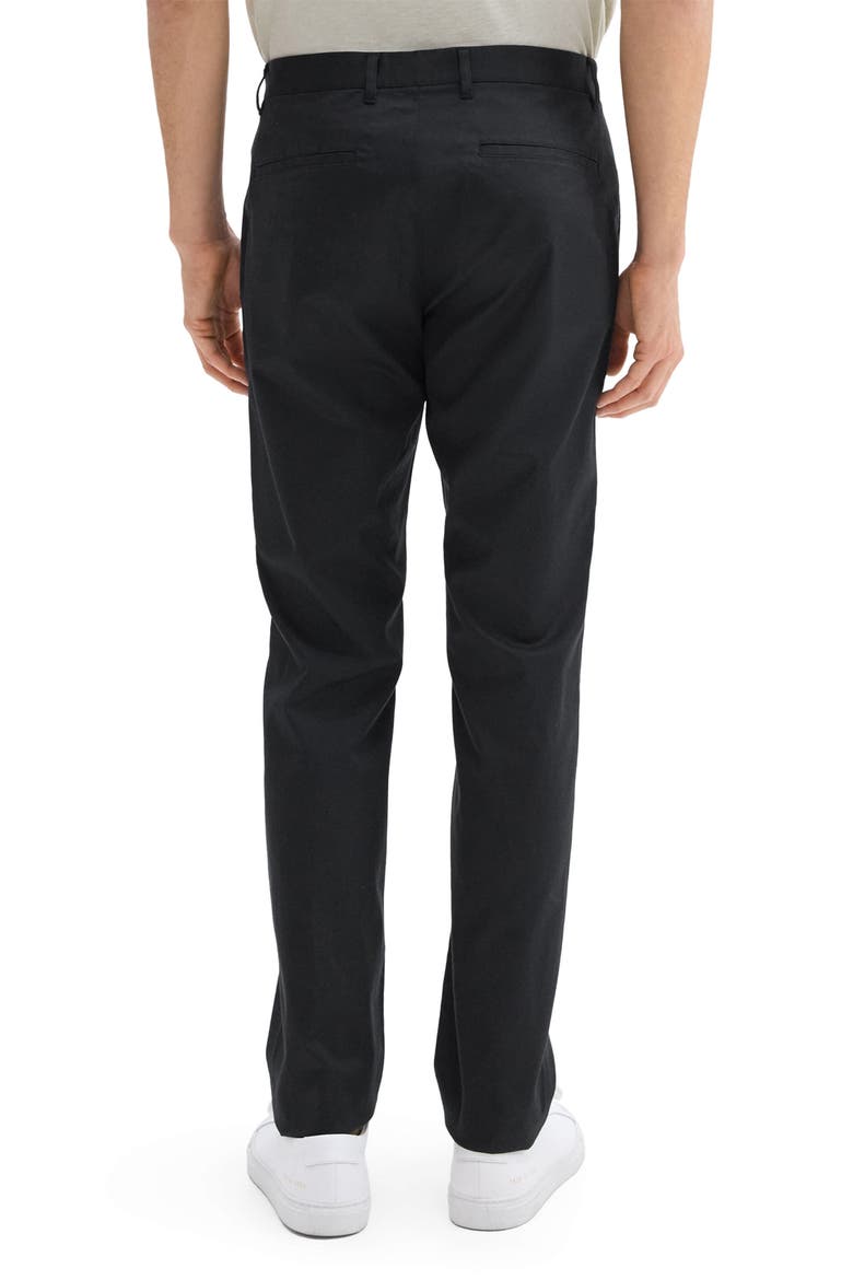 Zaine Hanson Stretch Cotton Blend Pants, Alternate, color, BLACK