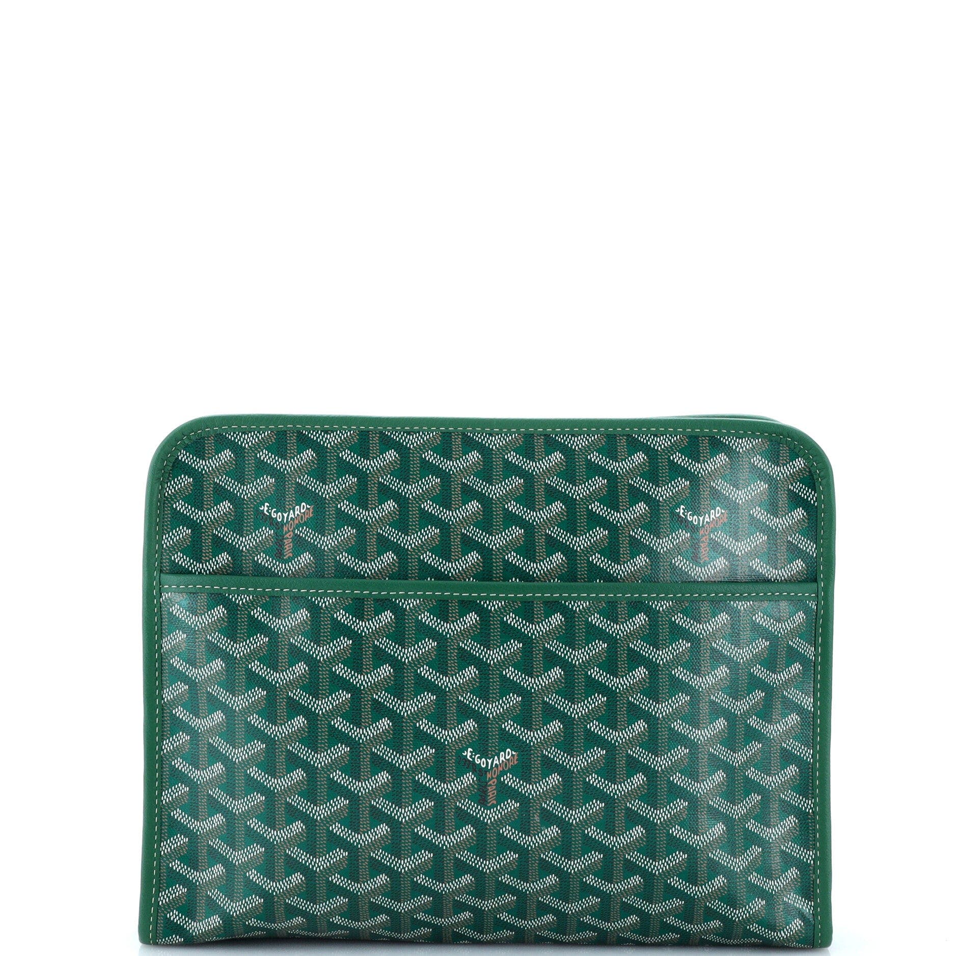 Jouvence Toiletry Pouch Coated Canvas GM, Main, color, Green