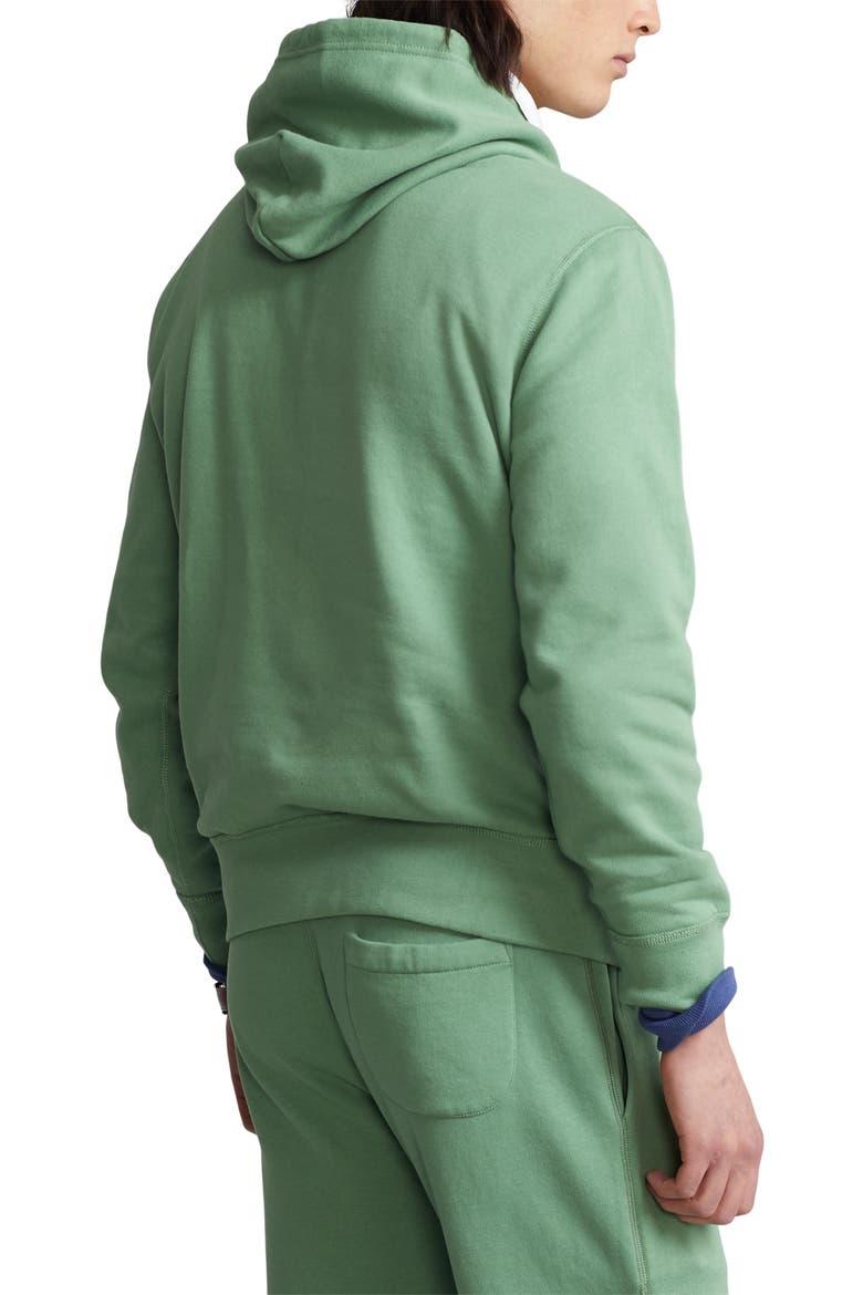 The RL Fleece Hoodie, Alternate, color, OUTBACK GREEN