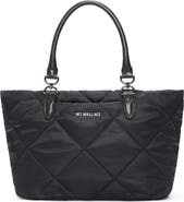 MZ Wallace Small Madison East/West Quilted Nylon Tote