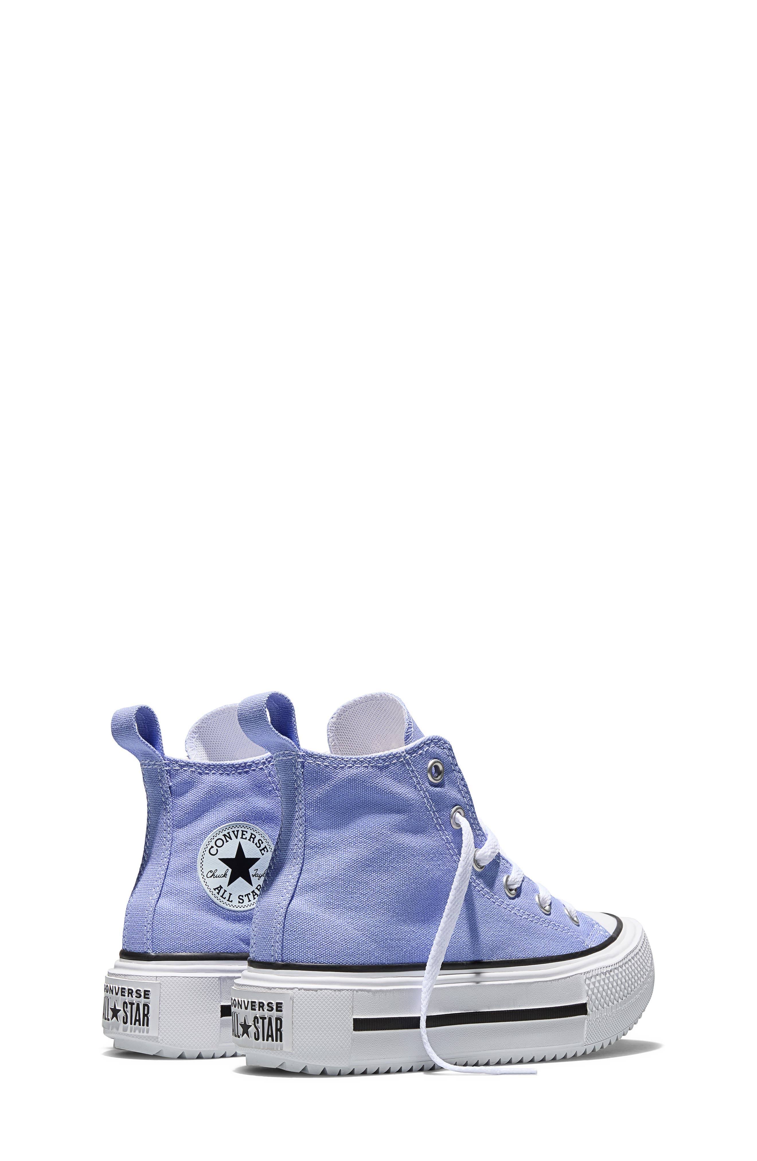 Converse Kids' All Star Lift High Top Platform Sneaker, Alternate, color, Very Peri/ White/ Egret