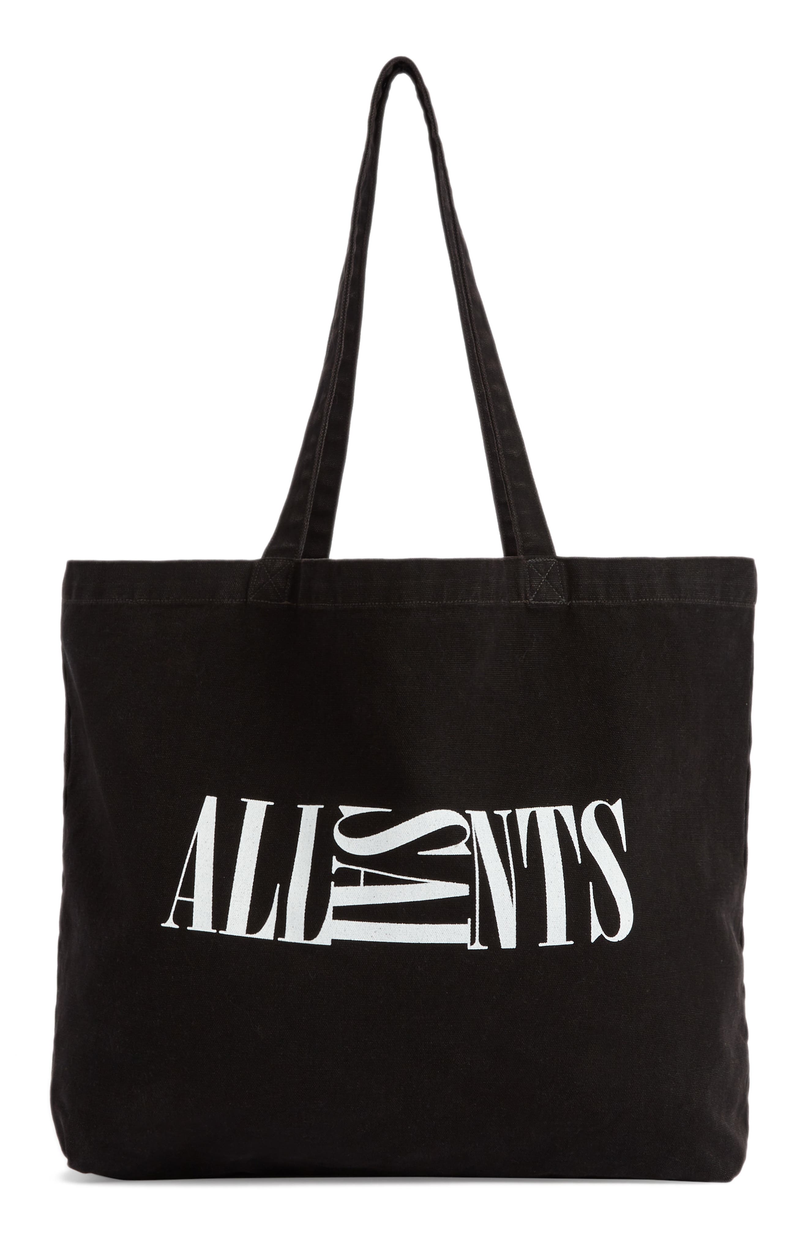 AllSaints Oppose Cotton Tote, Main, color, 