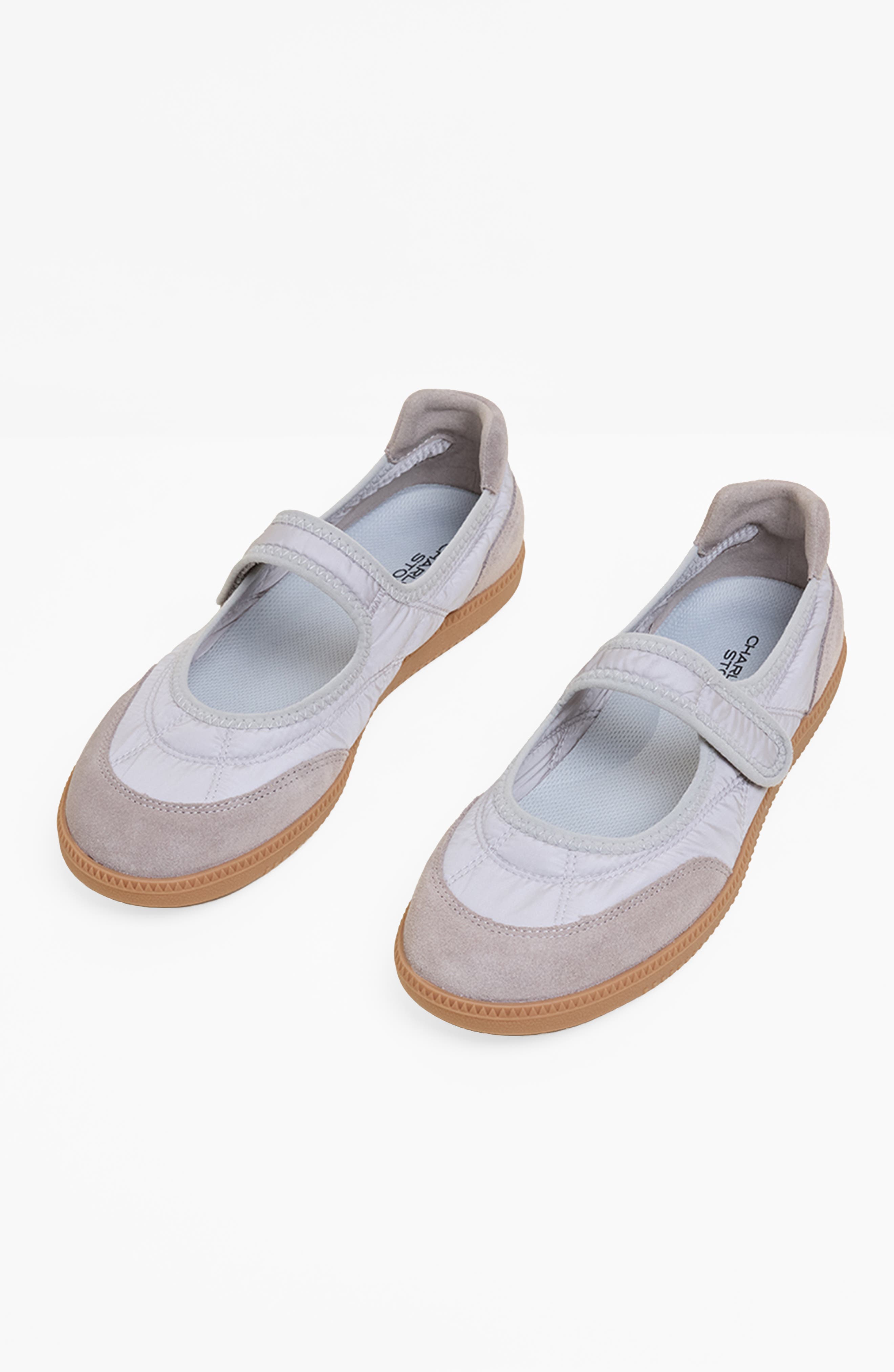 Charlotte Stone Garcia Ballet Sneaker, Main, color, Fog