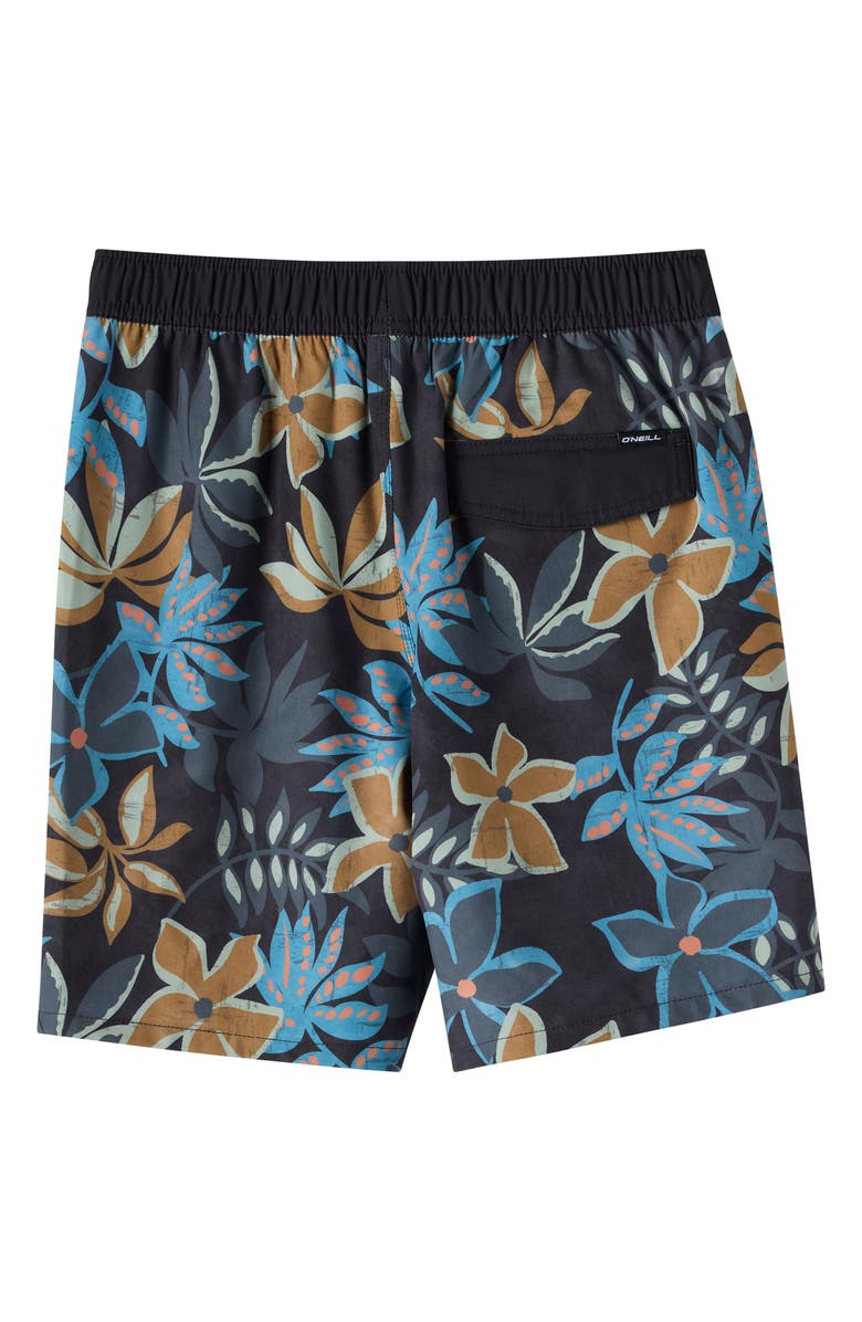 O'Neill Kids' Hermosa Swim Trunks, Alternate, color, Black 4