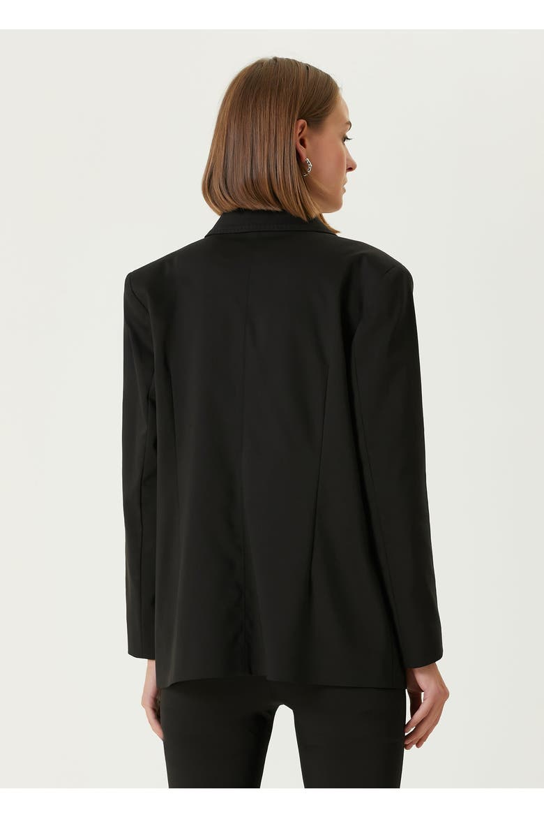 Cotton Classic Blazer, Alternate, color, BLACK