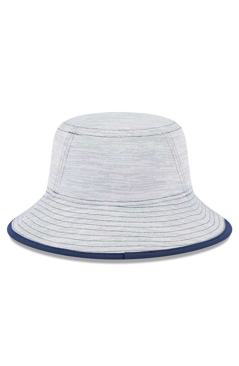 New Era Men's New Era Gray New England Patriots Game Bucket Hat, Alternate, color,