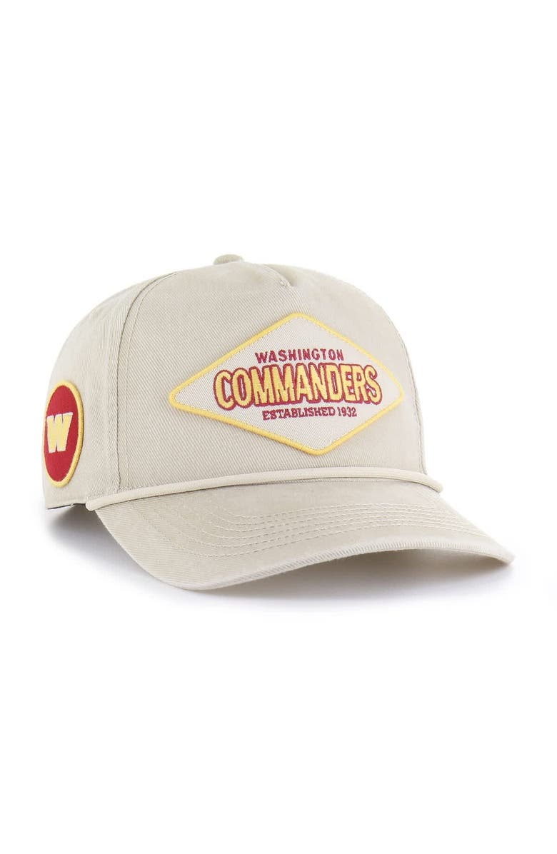 '47 Men's '47 Khaki Washington Commanders Cairn Hitch Adjustable Hat, Main, color, Khaki