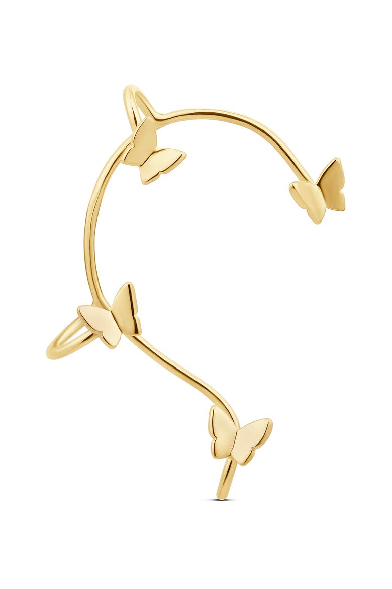 Butterfly 18k Gold Filled Ear Cuff, Main, color, GOLD
