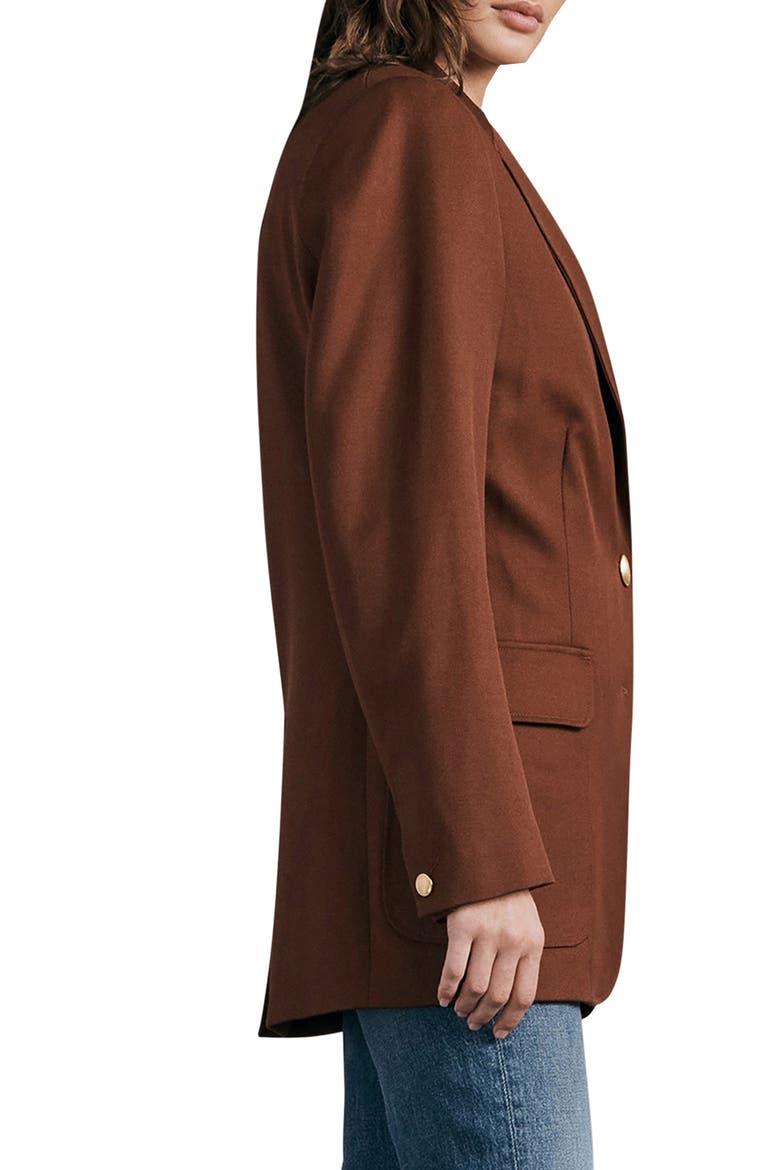 Cody Stretch Wool Twill Blazer, Alternate, color, BROWN