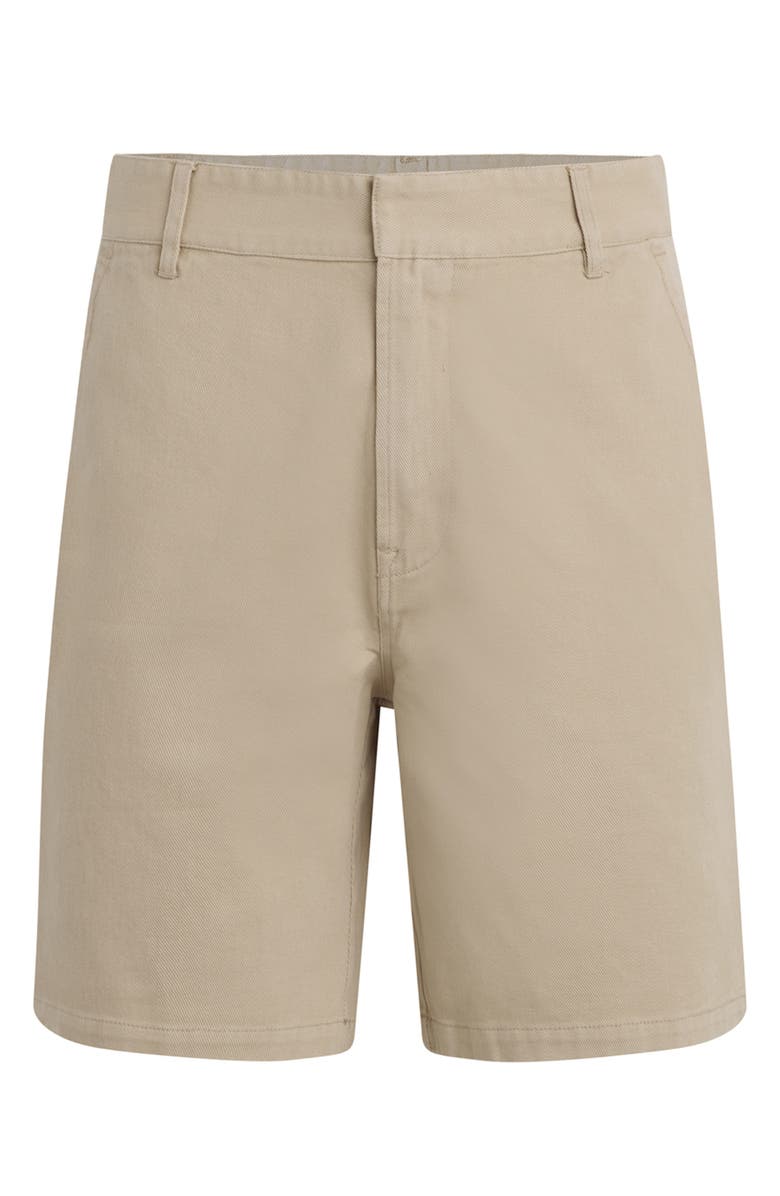 Hudson Jeans Venice Flat Front Tan Cotton Twill Chino Shorts, Alternate, color, Vintage Khaki