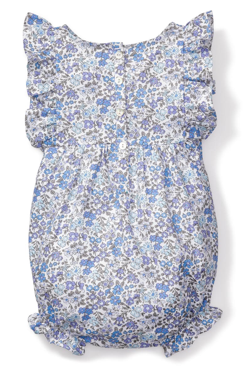 Fleur D'Azur Ruffled Romper, Alternate, color, BLUE