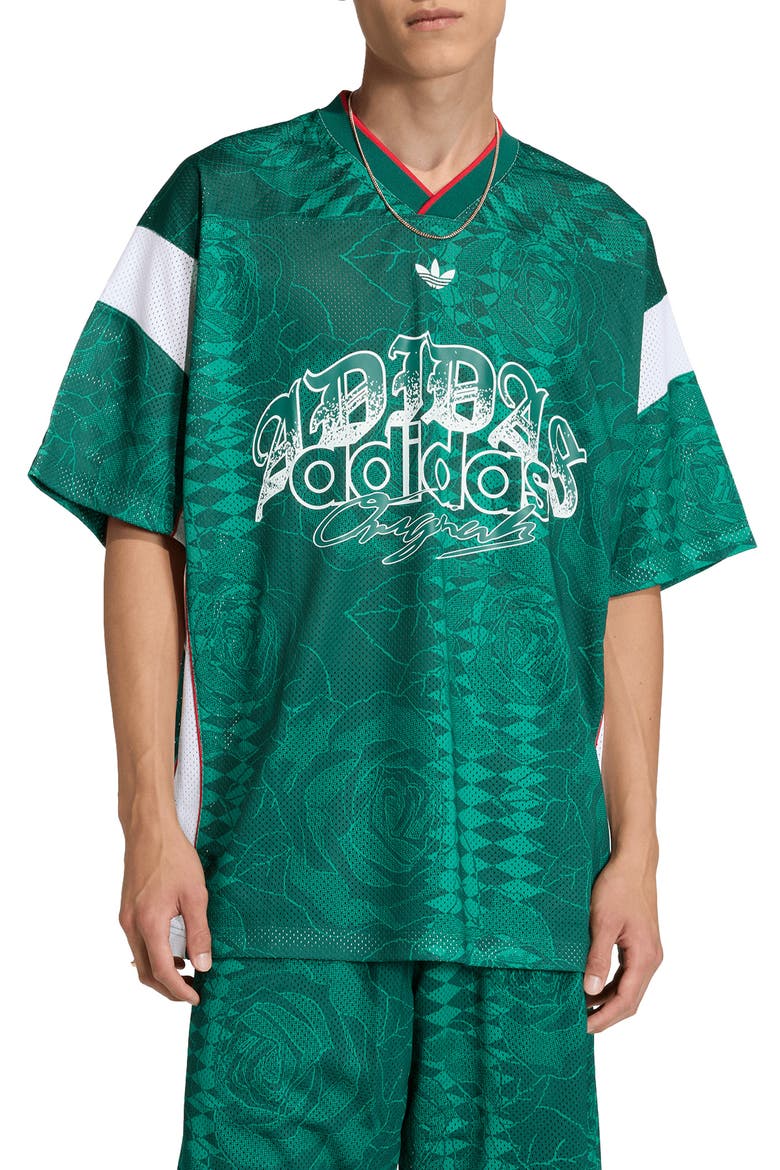 Roses Mesh Jersey, Main, color, COLLEGIATE GREEN/ /
