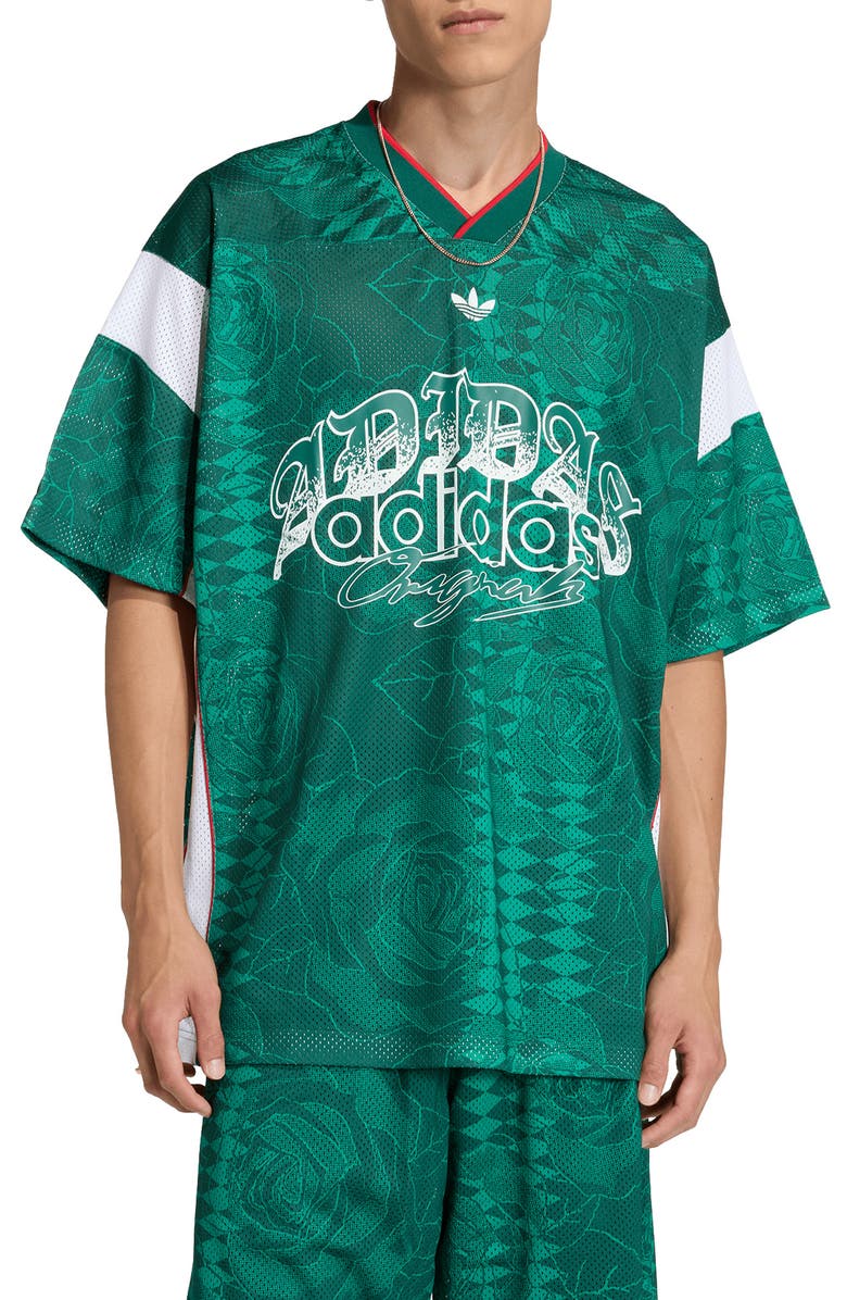 adidas Roses Mesh Jersey, Main, color, Collegiate Green/ /