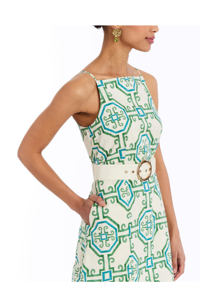 Mestiza New York Havana Mini Dress, Alternate, color, Tile Green Ivory