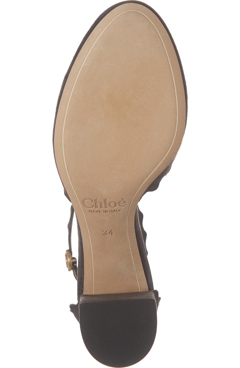 Chloé Scalloped Ankle Strap d'Orsay Pump, Alternate, color,