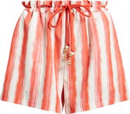 Kulani Kinis Striped Paperbag Shorts