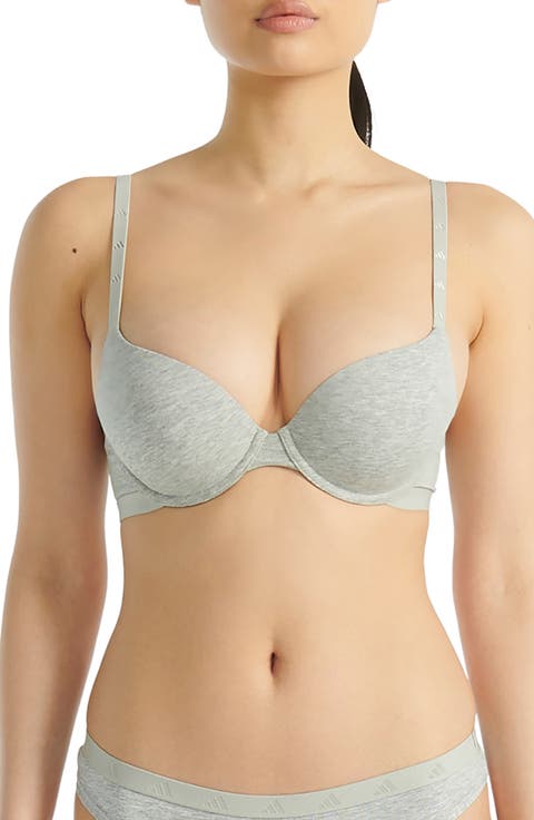 Underwire Stretch Cotton Push-Up T-Shirt Bra