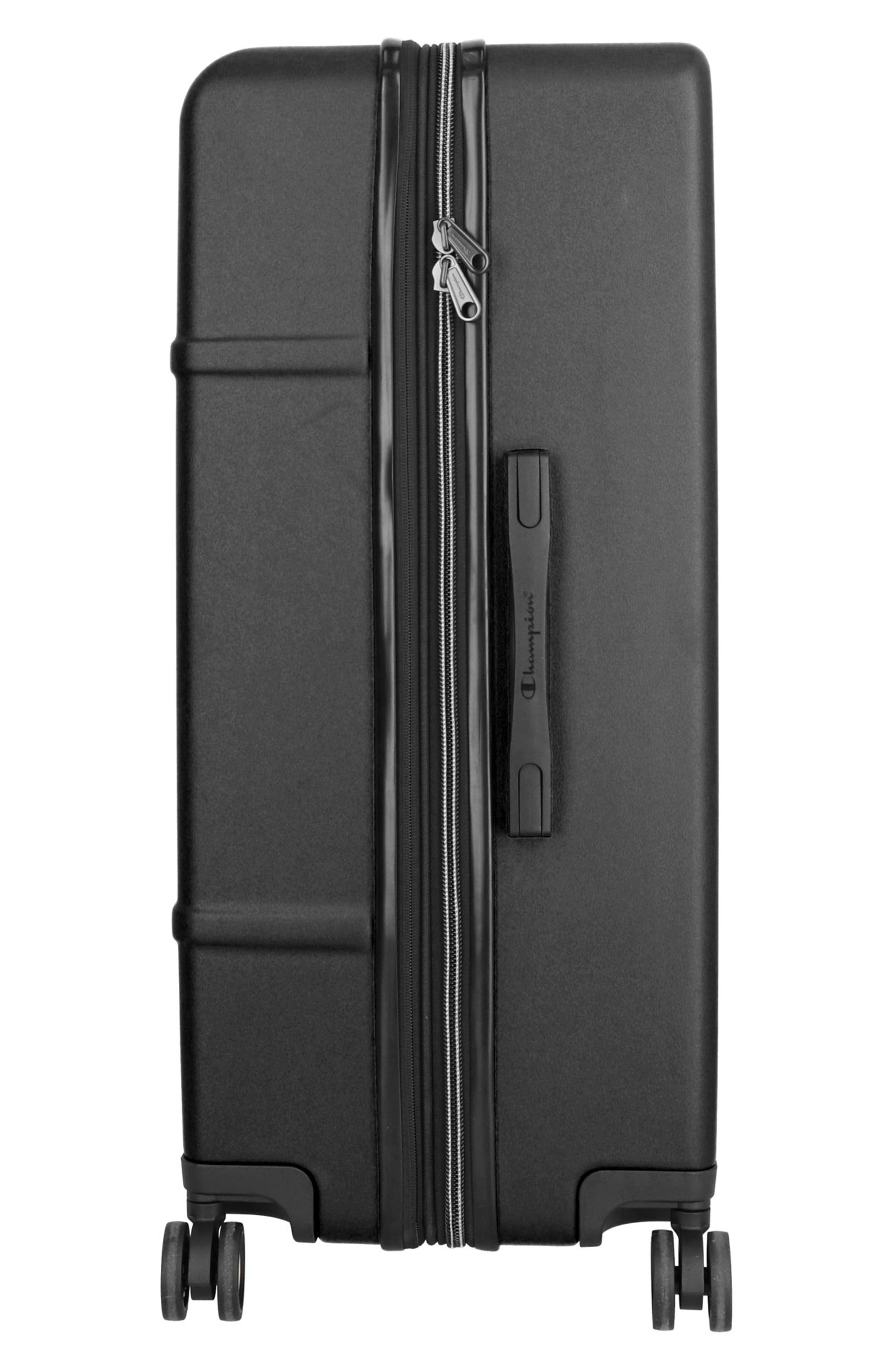 Champion Journey 21-Inch Expandable Spinner Carry-On, Alternate, color, True Black