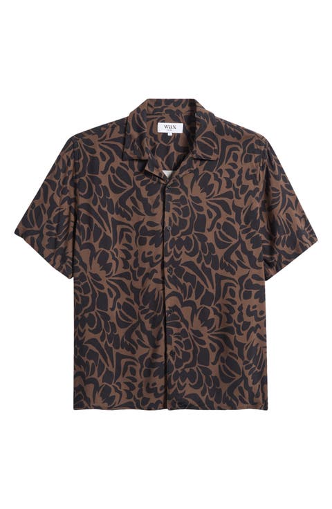 Didcot Abstract Floral Camp Shirt
