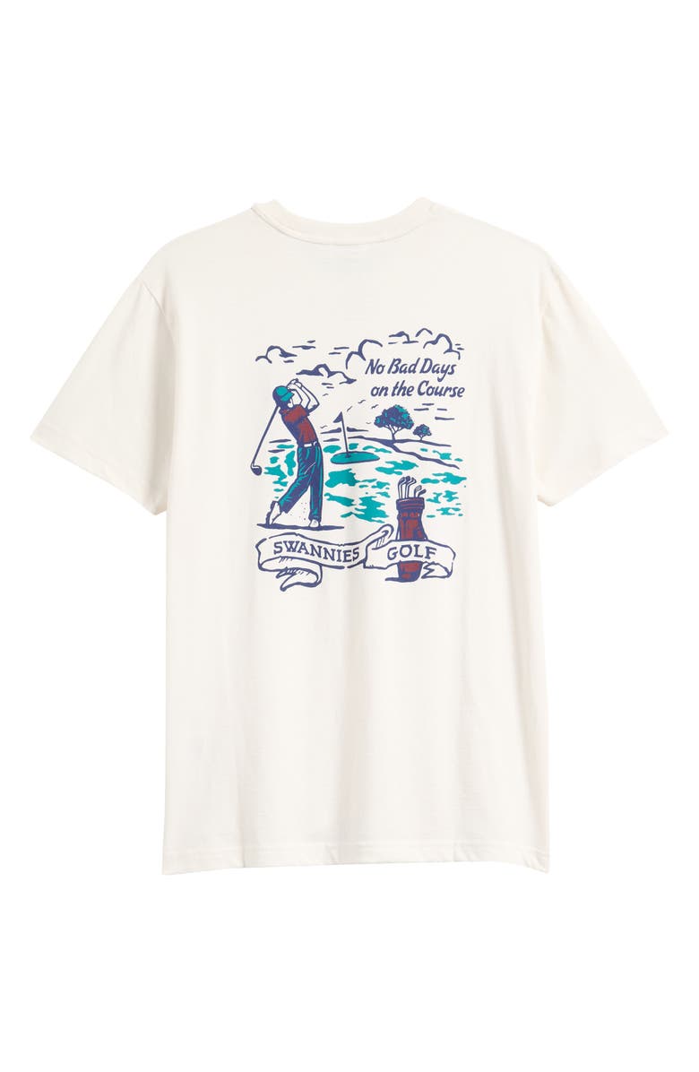 Swannies Swing Cotton Blend Graphic T-Shirt, Main, color, Vintage White