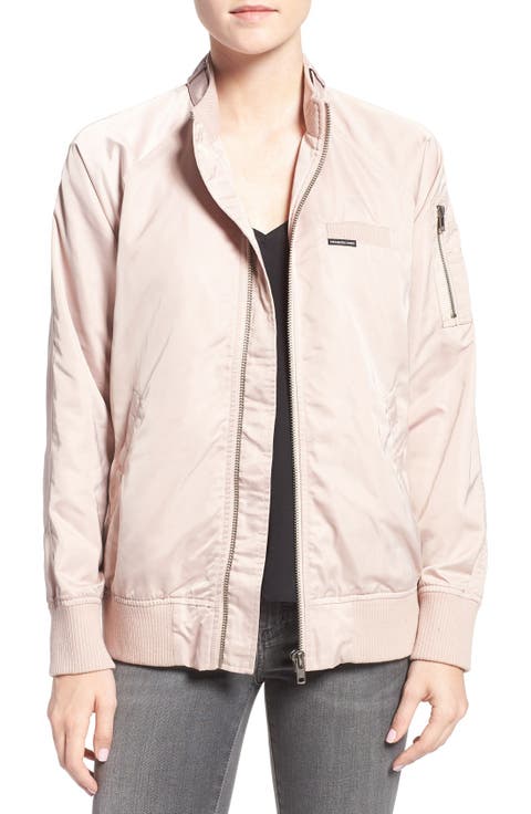 Women's Satin Bomber Jacket