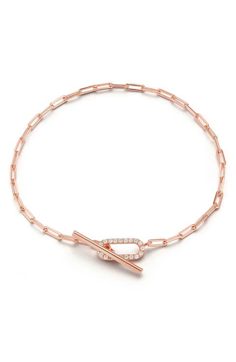 Cubic Zirconia Toggle Bracelet