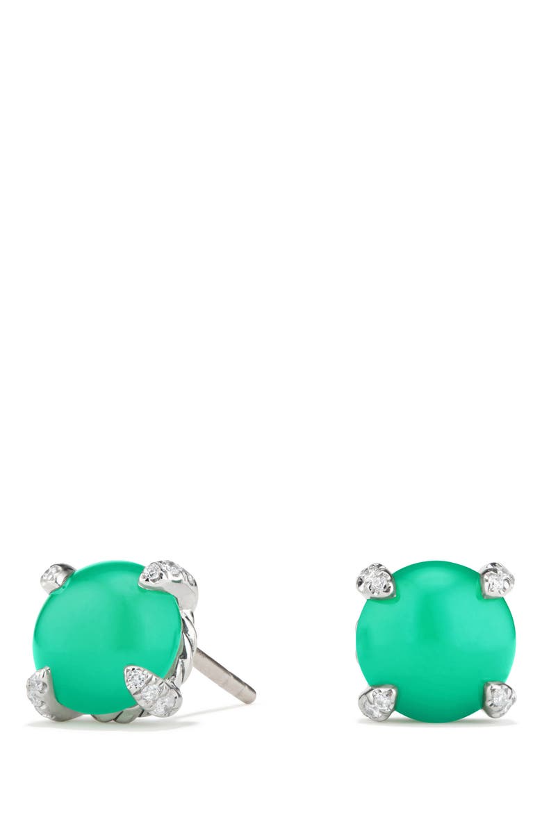 David Yurman Chatelaine<sup>®</sup> Stud Earrings with Gemstone & Diamond, Main, color,