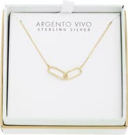 ARGENTO VIVO Interlock Pendant Necklace