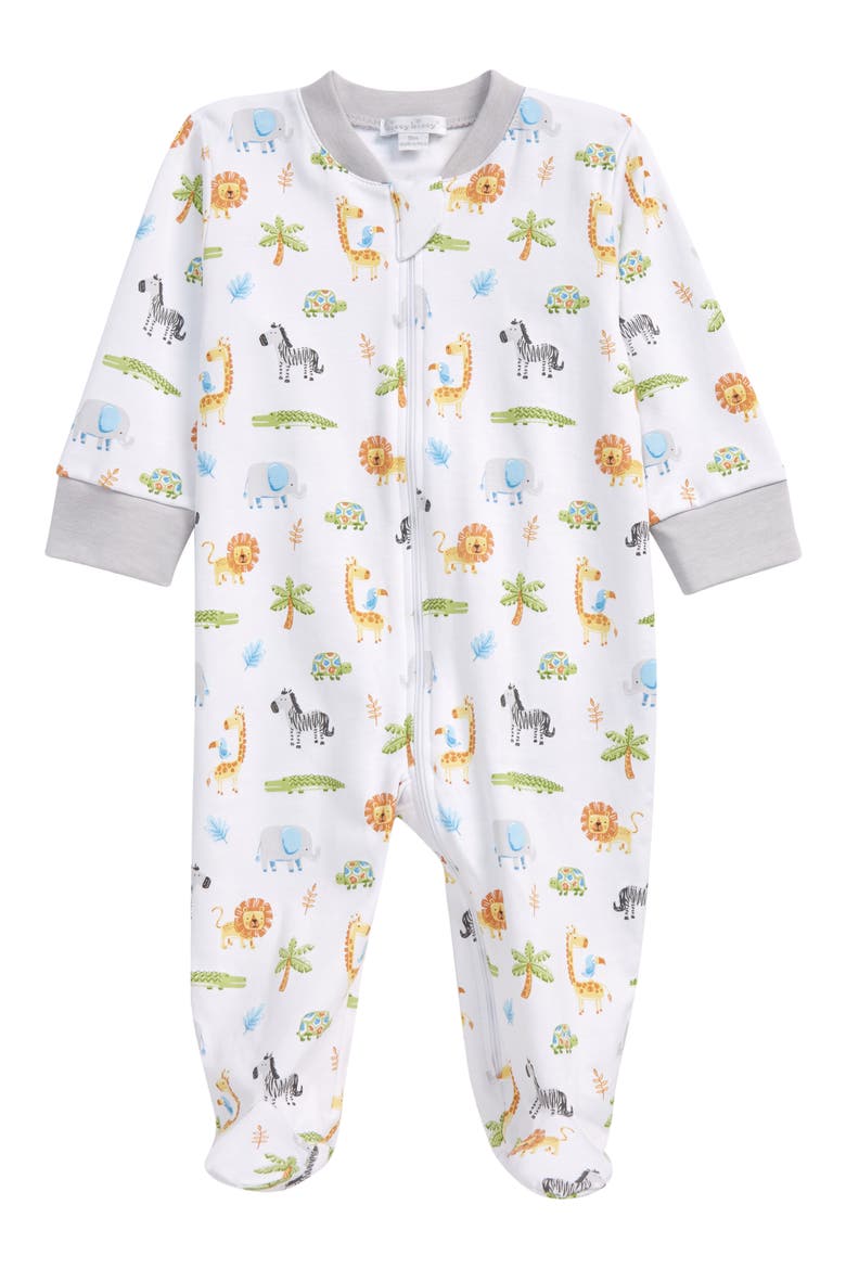 Summer Safari Zip Footie, Main, color, MULTI