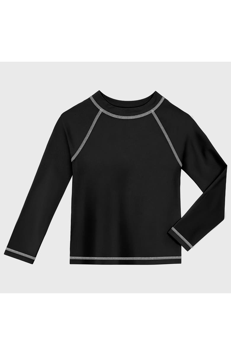 CITY THREADS Baby Boys UPF 50+ Long Sleeve Rashguard, Alternate, color, Black