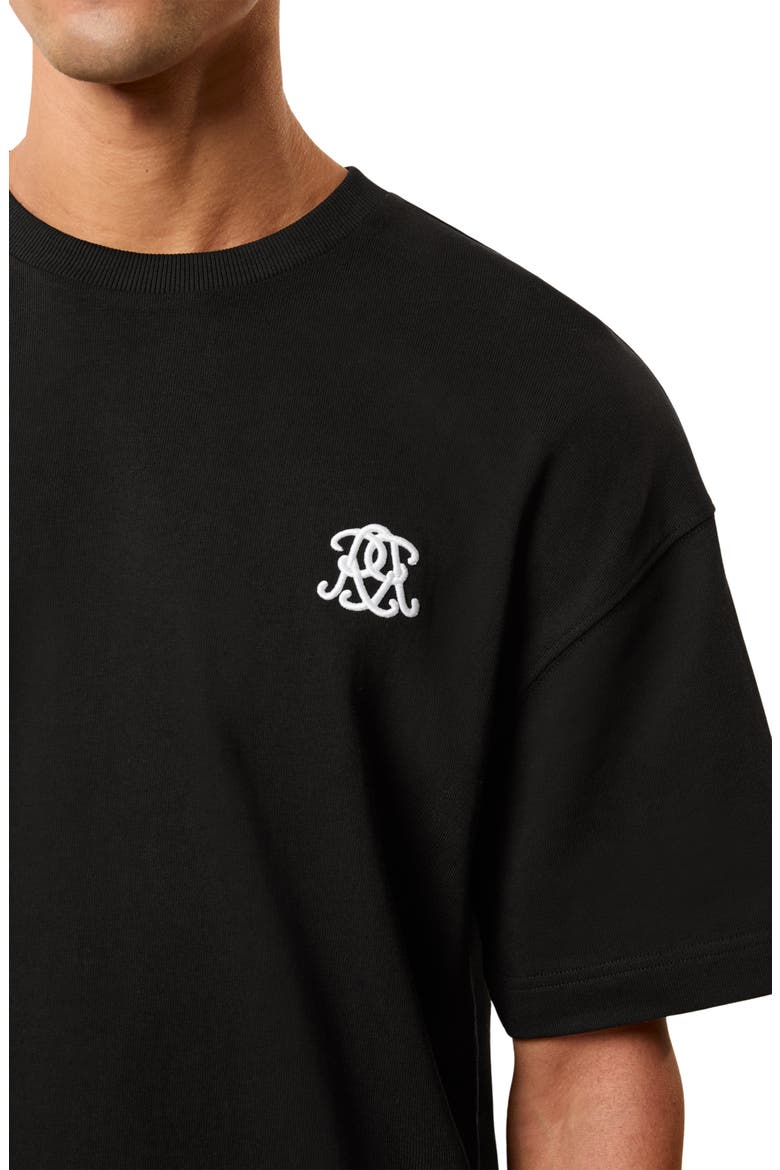 Rainer Embroidered T-Shirt, Alternate, color, BLACK