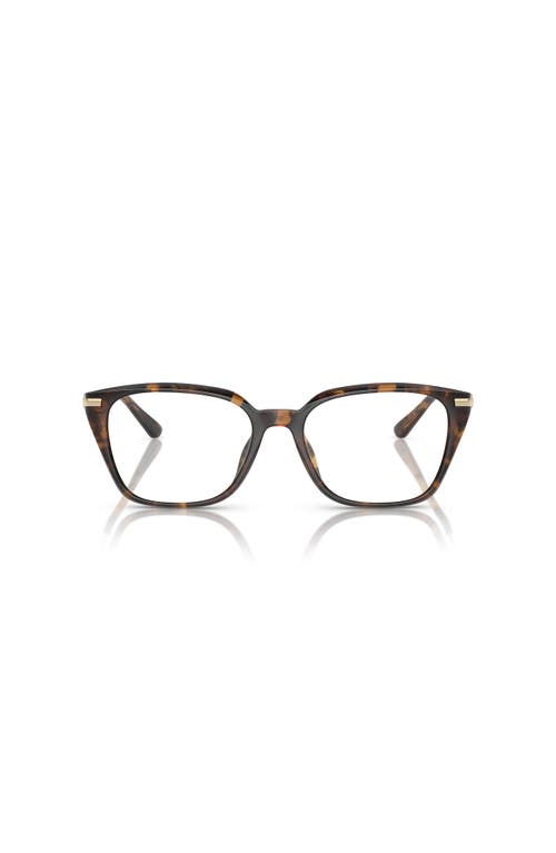 Michael Kors 54mm Rectangle Optical Glasses In Black