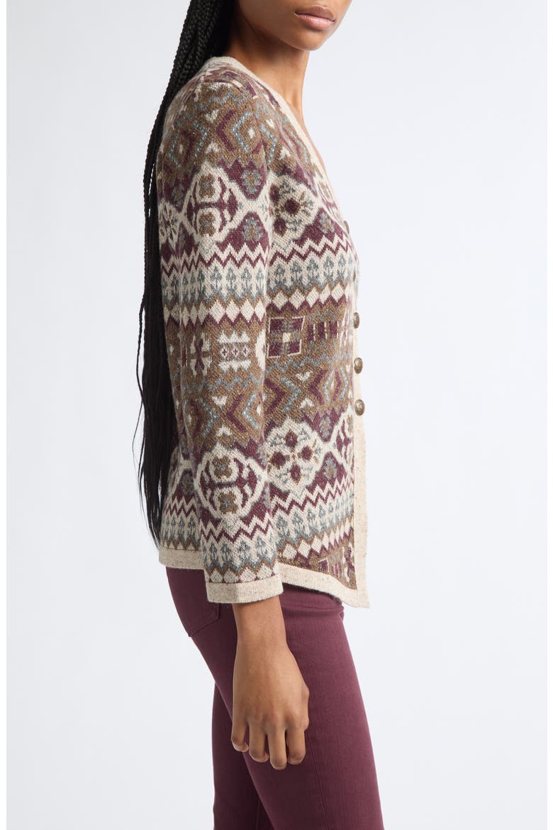 Chamberly Cardigan, Alternate, color, BURGUNDY MULTI