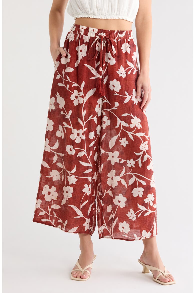Lawn Drawstring Pants, Main, color, RUSSET BROWN-235