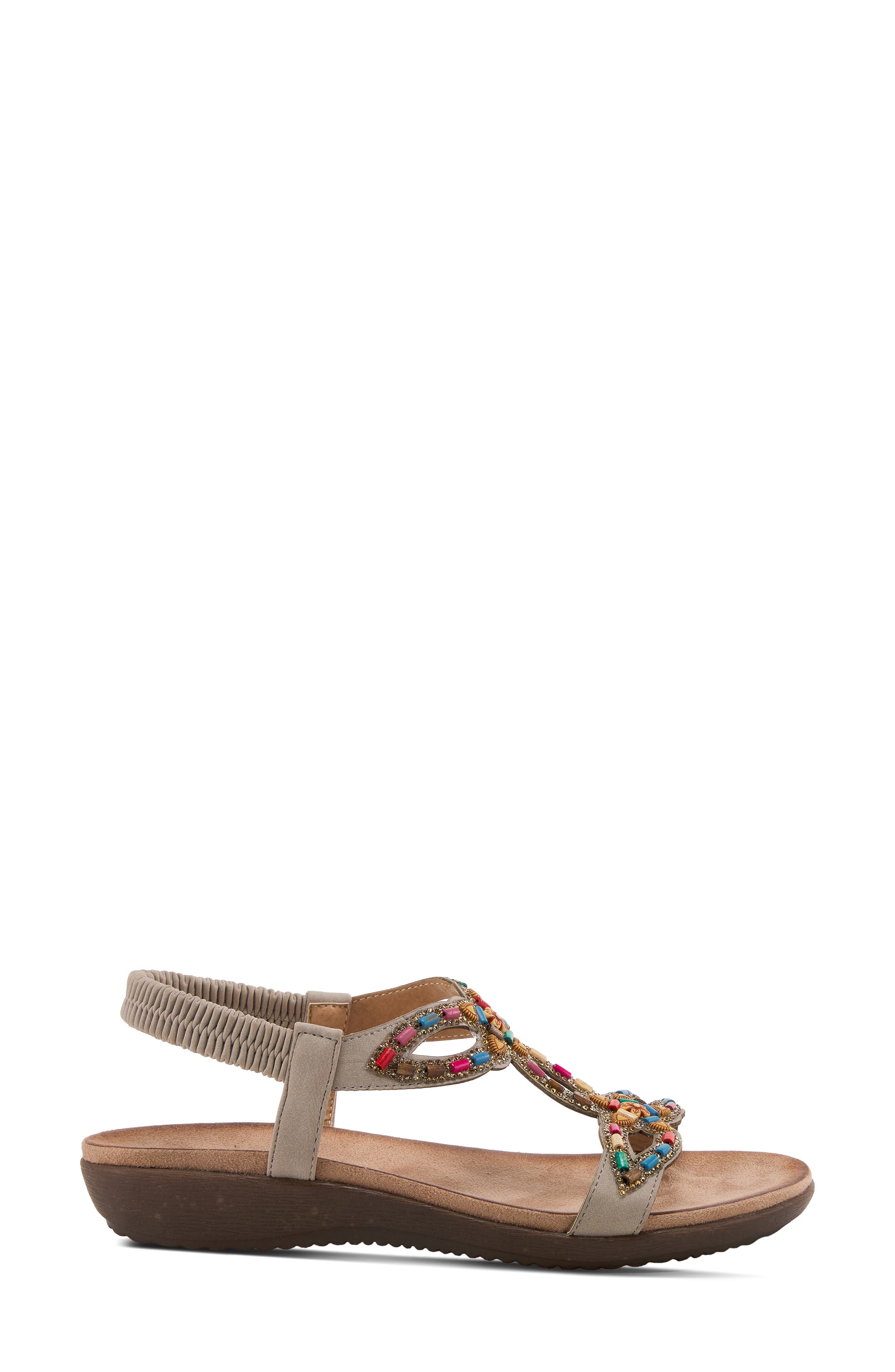 Volcanic Wedge Sandal, Alternate, color, GREY