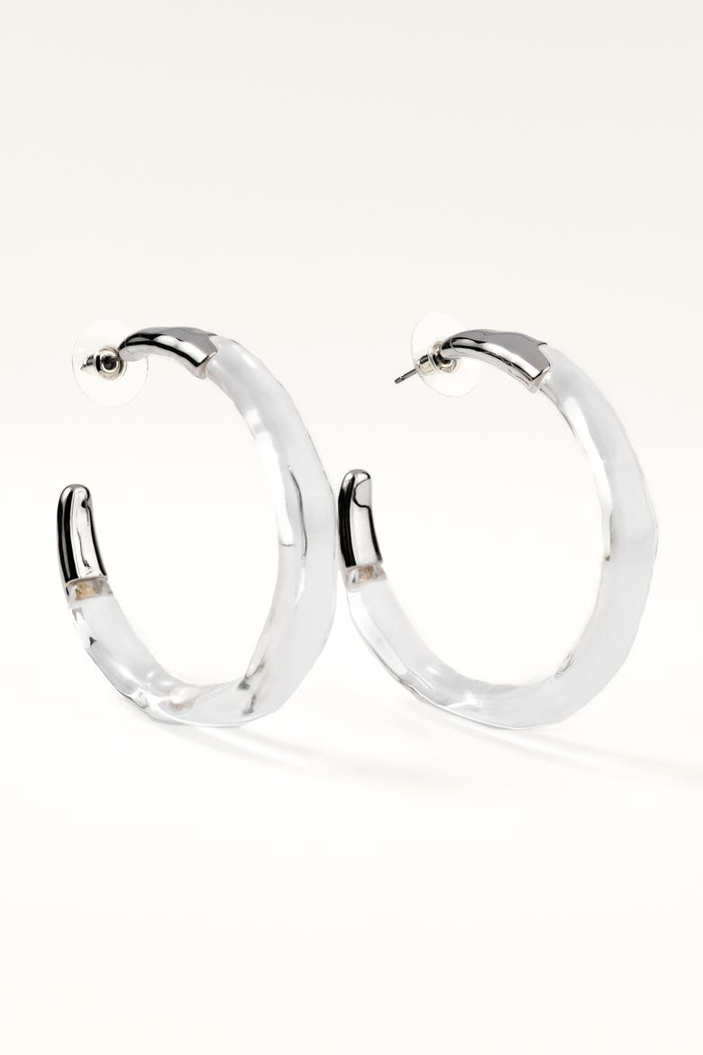 Mega Bare Hoops, Main, color, Silver