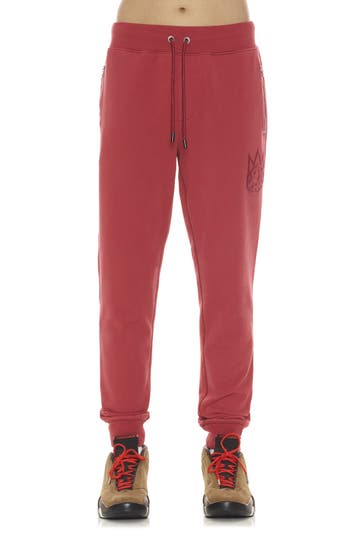 Cult Of Individuality Cotton Sweatpants In Garnet