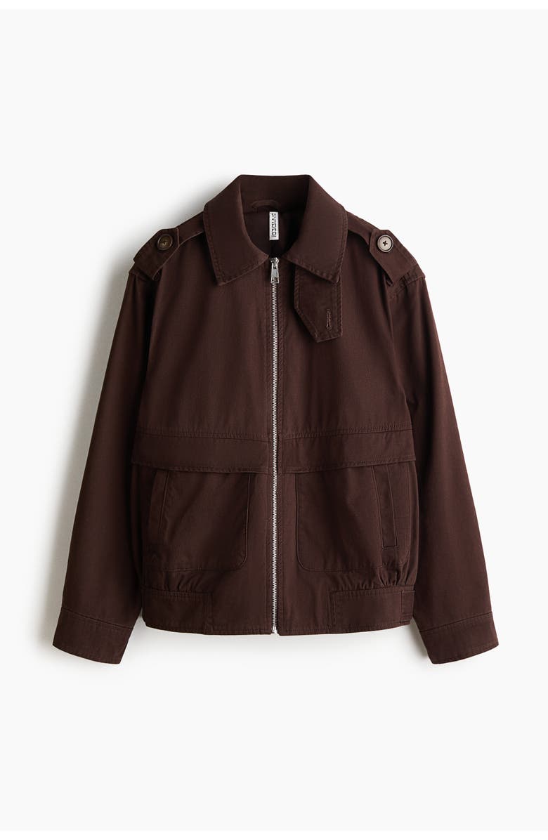 H&M Collared Twill Jacket, Main, color, 