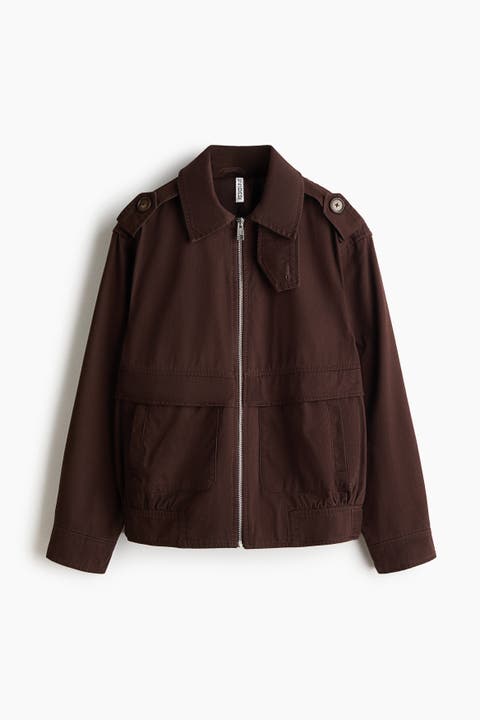 Collared Twill Jacket