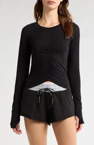 Free People FP Movement Tempo Ruched Long Sleeve T-Shirt