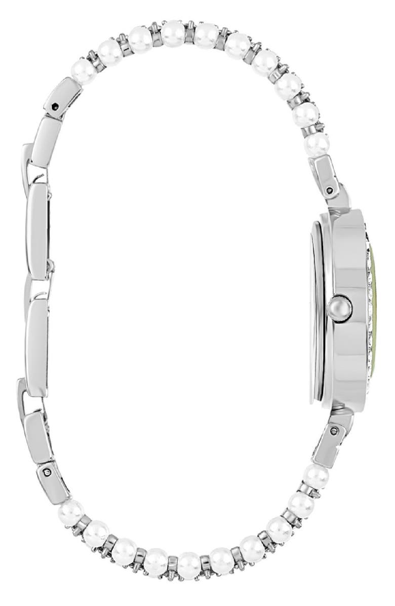 Danecraft Mother-of-Pearl Quartz Bracelet Watch, 20mm, Alternate, color, Silver