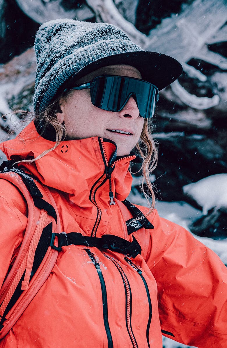 Smith Bobcat 135mm ChromaPop<sup>™</sup> Shield Sunglasses, Alternate, color, Matte Black / Black