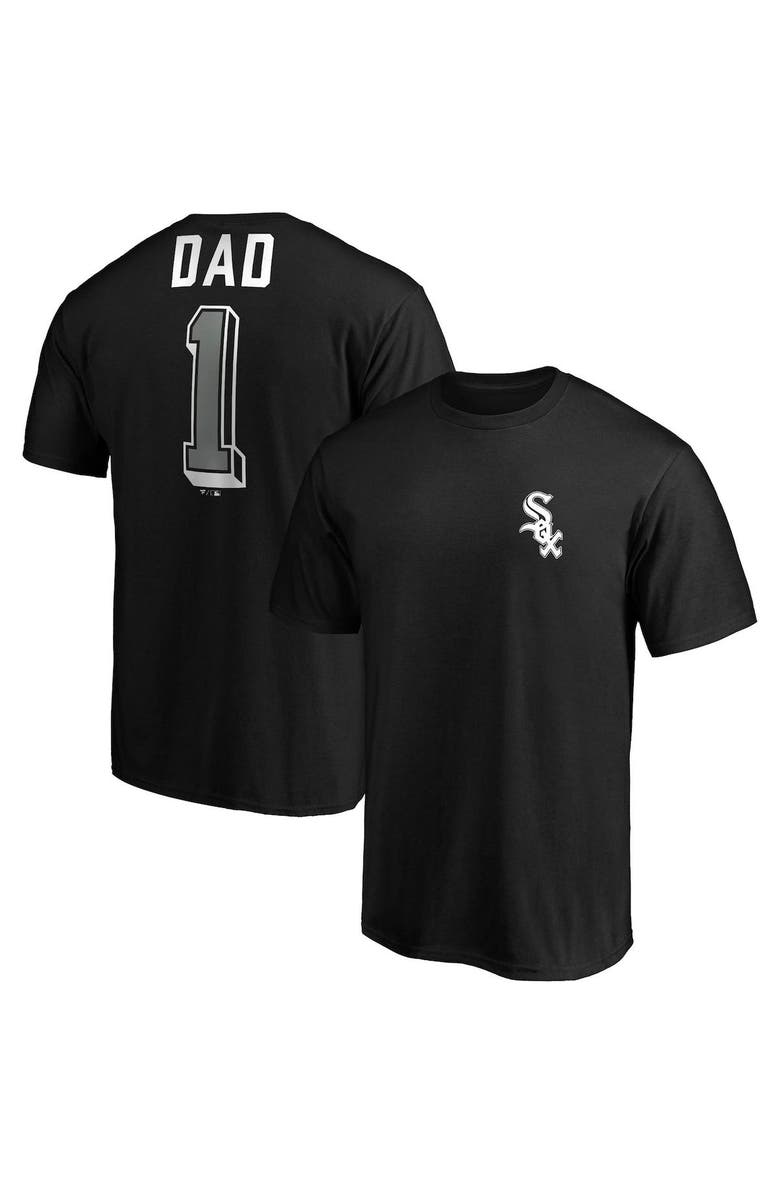 FANATICS Men's Fanatics Branded Black Chicago White Sox Number One Dad Team T-Shirt, Main, color, Black