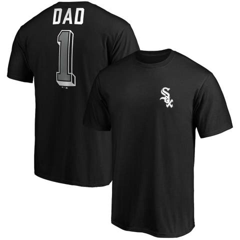 Men's Fanatics Branded Black Chicago White Sox Number One Dad Team T-Shirt
