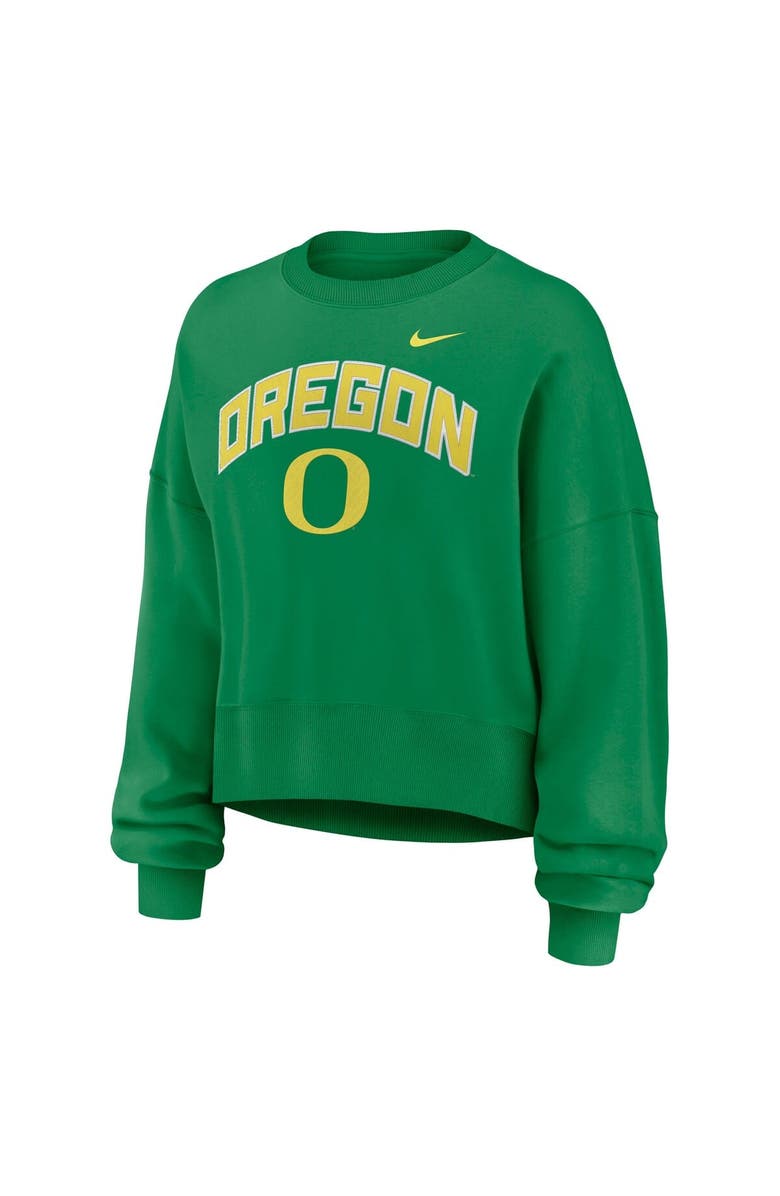 Nike Women's Nike Green Oregon Ducks Oversized Phoenix Arch Pullover Sweatshirt, Alternate, color, Green